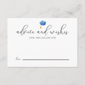 スクリプモダント卒業アドバイスブルー卒業 エンクロージャーカード (正面)