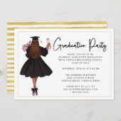 スクリプモダント卒業パーティの招待状 招待状 (正面/裏面)