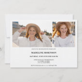 スクリプモダント卒業パーティー5フォトクラス 招待状 (裏面)