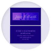 スクリプモダント名とモノグラムグラデーション紫