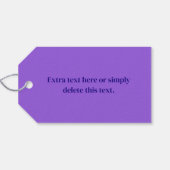 スクリプモダント名とモノグラムグラデーション紫 ギフトタグ (裏面横)