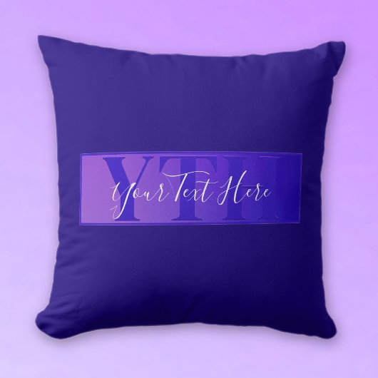 スクリプモダント名とモノグラムグラデーション紫 クッション