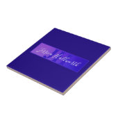 スクリプモダント名とモノグラムグラデーション紫 タイル (側面)