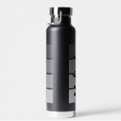 スクリプモダント名デザイン – ブラックミニマル ウォーターボトル (右面)