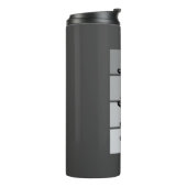 スクリプモダント名デザイン – ブラックミニマル タンブラー (回転左)