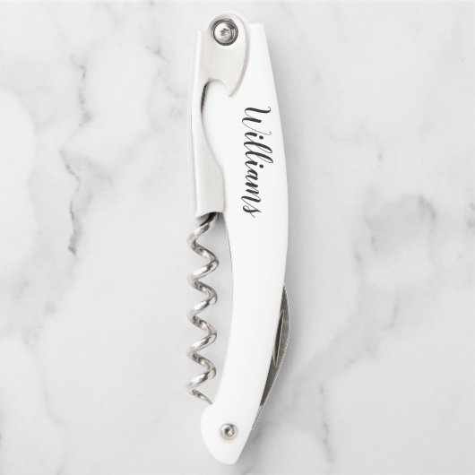 スクリプモダント名パーソナライズされたウェイターのコルクねじ ソムリエナイフ (正面)