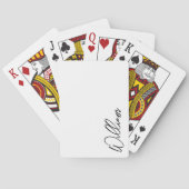 スクリプモダント名パーソナライズされたトランプ トランプ (裏面)