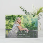 スクリプモダント名フォト卒業パーティー 招待状 (スタンド正面)