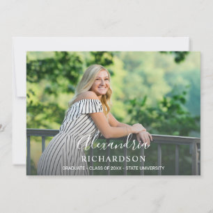 スクリプモダント名フォト卒業パーティー 招待状