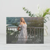 スクリプモダント名フォト卒業 – LGR名 招待状 (スタンド正面)