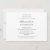 スクリプモダント名フォト卒業 – LGR名 招待状 (裏面)