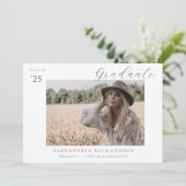 スクリプモダント名写真卒業のお知らせ4 招待状 (スタンド正面)