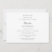 スクリプモダント名写真卒業のお知らせ4 招待状 (裏面)