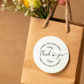 スクリプモダント名前をカスタムするラウンドサンキューハンドメイド ラバースタンプ