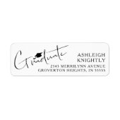 スクリプモダント大学院キャップカスタムカラー ラベル (正面)