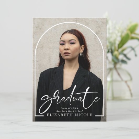 スクリプモダント大学院フォトアーチ卒業 案内状 (スタンド正面)