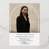 スクリプモダント大学院フォトアーチ卒業 箔招待状 (裏面)