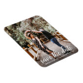 スクリプモダント婚約写真の保存日付 マグネット (右側)