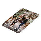 スクリプモダント婚約写真の保存日付 マグネット (左側)