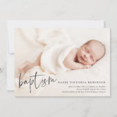 スクリプモダント宗教洗礼と《キリスト教》洗礼式や命名式インビ 招待状 (正面)