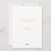 スクリプモダント家族の写真ホリデーカード シーズンカード (裏面)