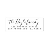 スクリプモダント差出人住所の自動手書きスタンプ セルフインキングスタンプ (デザイン)