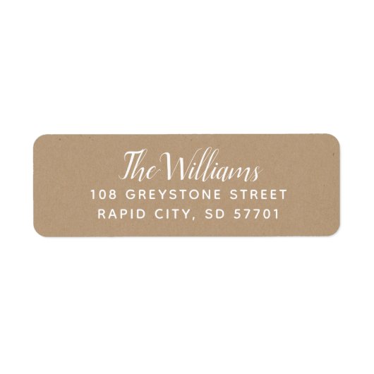 スクリプモダント差出人住所ラベル ラベル (正面)