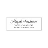 スクリプモダント差出人住所10a |木製 ラバースタンプ (インプリント)