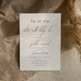 スクリプモダント性別が赤ちゃんのシャワーを彼女に明かす 招待状