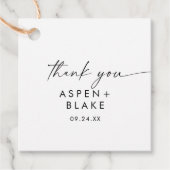 スクリプモダント感謝メッセージカード フェイバータグ (正面)