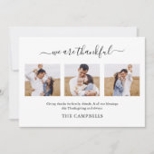 スクリプモダント感謝祭フォトホリデーカード シーズンカード (正面)