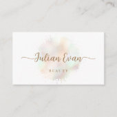 スクリプモダント抽象芸術水彩筆跡 名刺 (正面)