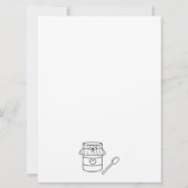 スクリプモダント推測ベビー食べ物ゲーム赤ちゃんシャワー 招待状 (裏面)