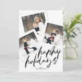 スクリプモダント数々のフォトコラージュのブラシhappy シーズンカード (スタンド正面)