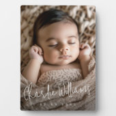 スクリプモダント新生児名の写真 フォトプラーク (正面)