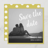 スクリプモダント日付のフォトカ結婚ードを保存 (正面/裏面)