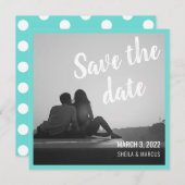 スクリプモダント日付のフォトカ結婚ードを保存 (正面/裏面)