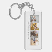 スクリプモダント最高のパパEver 4 Photos Collage キーホルダー (正面左)