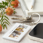 スクリプモダント最高のパパEver 4 Photos Collage キーホルダー (正面右)
