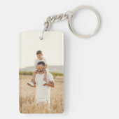 スクリプモダント最高のパパEver 4 Photos Collage キーホルダー (裏面)