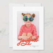 スクリプモダント楽しいカスタマイズ可能な色1枚の写真 シーズンカード (正面)