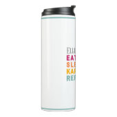 スクリプモダント武術アーツシルエット空手 タンブラー (回転左)