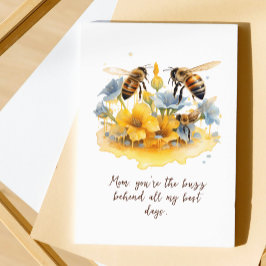 スクリプモダント水彩フローラハッピーマザーズ・デイ カード