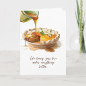 スクリプモダント水彩フローラレシピ母の日 カード (正面)