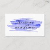 スクリプモダント水彩筆跡ありがとう 名刺 (正面)