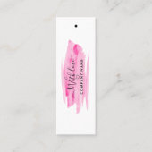 スクリプモダント水彩筆跡ギフトラベル スキニー名刺 (正面)