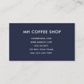 スクリプモダント海軍シンプル ロイヤリティカード (裏面)