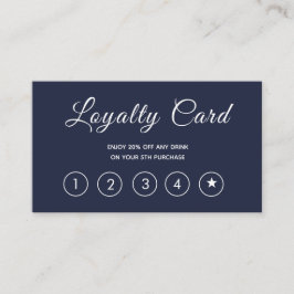 スクリプモダント海軍シンプル ロイヤリティカード