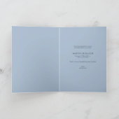 スクリプモダント男の赤ちゃんフォトブルー 案内状 (内部)