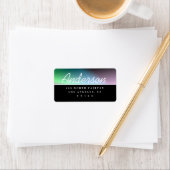 スクリプモダント白黒差出人住所 ラベル (インサイチュ)